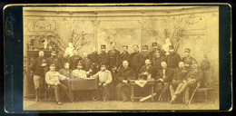 1884. K.u.K. Tisztek, Csoportkép, Victor Angerer Bécs - Altri & Non Classificati