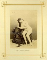 1880-90. Ca. Akt Tanulmány, Fotó  , Képméret 14*10cm - Andere & Zonder Classificatie