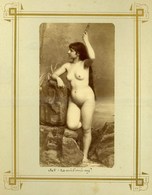 1880-90. Ca. Akt Tanulmány, Fotó  , Képméret 14*10cm - Autres & Non Classés