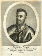 APAFI MIHÁLY Erdélyi Fejedelem Rézmetszetű Mellképe  XVII Sz.  18*13 Cm - Prints & Engravings