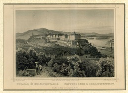 BUDAVÁR ÉS KRISZTINAVÁROS Rohbock  1856. Acélmetszet. Képméret: 130×180 Mm. Lapméret: 160×240 Mm. Paszpartuban. - Prenten & Gravure