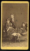 BESZTERCE 1870. Ca.  Koller Károly : Gyerekek, Ritka Visit Fotó  /  Károly Koller: Children, Rare  Visit Photo - Other & Unclassified