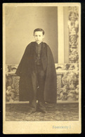 PEST 1865-70. Szentkuty István . : Gyerek,  Visit Fotó  /  István Szentkuthy Child  Visit Photo - Andere & Zonder Classificatie