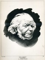 Honoré Daumier, Pl.XV (from Immortels) , 1894 Litográfia 25*20 Cm - Estampes & Gravures