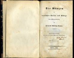 NUMIZMATIKA . Heinrich Philipp Cape : Die Münzen 1848-1857. I-III. Három Kötet Egyben Metszetes Táblákkal, Komplett! Rit - Non Classés