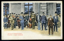 ÉRSEKÚJVÁR 1908. Pályaudvar, Képeslap  /  Train Station Vintage Pic. P.card - Hongrie