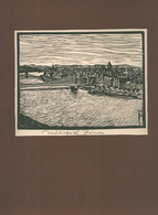 Műhlfeith János: 1920. Budapest , Aláírt Fametszet  23*18 Cm - Estampes & Gravures