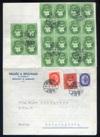 BUDAPEST 1946.05.18.  Bélyegkereskedői árjegyzék, 23 Bélyeges Vegyes Bérmentesítéssel Svédországba Küldve, Dekoratív, Te - Brieven En Documenten