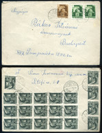 VÉP 1945. 06. Levél 23 Db Bélyeggel Budapestre Küldve - Lettres & Documents