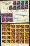 RÉDICS 1945.12.07. Érdekes Címzésű Infla Levél 45 Db Bélyeggel + Kp. Bérmentesítéssel Budapestre Küldve - Storia Postale