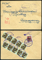 BAK  1945.12.03. Infla Levél, Kisegítő Bélyegzéssel Zalaegerszegre Küldve - Covers & Documents