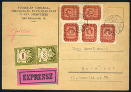 BUDAPEST 1946.06.28. Helyi Expressz Inflációs Levelezőlap, Ritka Darab!  /  Local Express Infl. P.card Rare Piece - Lettres & Documents