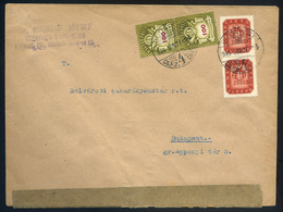 BUDAPEST 1946. 06.27. (21. Dsz. ) Helyi Levél 2*100Milliard (első Napi Megjelenés) + 2*20000milP - Lettres & Documents