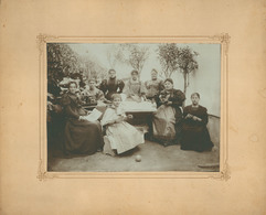 Asszonyok Varrógépnél, Régi Tabló Fotó 1900. Ca. Képméret 24* 17 Cm - Andere & Zonder Classificatie