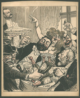 Homicskó Atanáz (1864-1916) Szignós Politikai Karikatúra , Tusrajz  32*27 Cm "Obstrukció"  /  Signed Political Caricatur - Zonder Classificatie