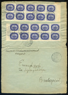 1946. 05. Érdekes Kétszer Felhasznált Inflációs Boríték Hegykő - Budapestre Küldve. Ritka Darab!  /  Intr Double Used In - Lettres & Documents