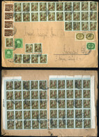 BÉKÉSCSABA 1946.06.  Levél 89db (!) Bélyeggel Budapestre  Küldve  /  Letter 89 Stamps To Budapest - Brieven En Documenten