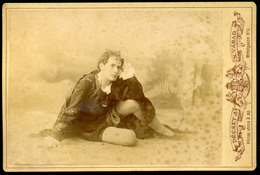 NAGYVÁRAD 1876. Décsey : Beregi Oszkár, Színész, Cabinet Fotó  /  Oszkár Beregi Actor By Décsey Vintage Cabinet Photo - Autres & Non Classés
