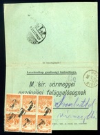 URAIUJFALU 1923. Hivatalos Levlap, Dekoratív Szükség Portóbélyeges Portózással - Lettres & Documents