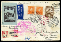 BUDAPEST 1935. Rákóczi, Budapest-Rodostó Alkalmi Légi Levlap, Dekoratív Darab! - Covers & Documents