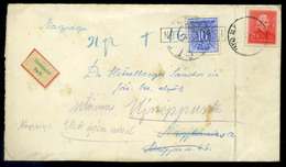 1939. Levél Arcképek 20f, , Továbbküldéssel, Kettős Portózással, Postaügynökségi Bélyegzéssel   /  Letter Portraits 20f  - Lettres & Documents
