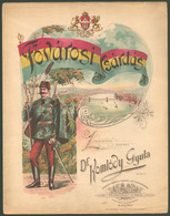 1896. Fővárosi Csárdás, Dekoratív Kottafüzet, Litografált Látképes Borítóval - Zonder Classificatie