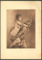 EROTIKA Nyomat Zichy  1867. Jelzéssel , Képméret : 24*17 Cm - Prints & Engravings