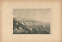 SPALATO  Acélmetszet , Biermann  1850-60. Ca.  Képméret 19*13 Cm - Prenten & Gravure