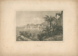 RAGUSA Acélmetszet , Biermann  1850-60. Ca.  Képméret 19*13 Cm - Prenten & Gravure