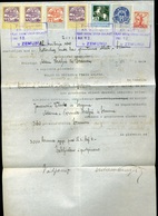 ZIMONY 1919. Érdekes Dokumentum Magyar Okmány Bélyegekkel + SHS Bélyeggel - Lettres & Documents