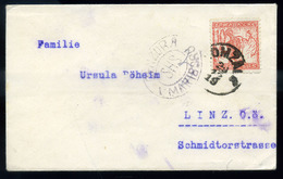 DOMZALE 1919. Levél SHS Cenzúrával Linzbe Küldve - Lettres & Documents