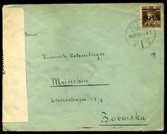 SISAK 1919.02. Cenzúrázott Megszállás Levél Németországba Küldve - Brieven En Documenten
