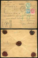 NAGYLÉTA 1893. Luxus Pénzes Levél, Három Színű Bérmentesítéssel Debrecenbe Küldve  /  Luxury Money Letter 3 Color Frank  - Oblitérés