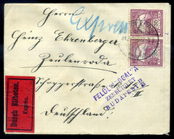 POZSONYLIGETFALU 1916. Expressz, Cenzúrázott Levél Németországba Küldve  /  Express Cens. Letter To Germany - Gebruikt