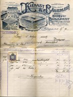 BUDAPEST  1912. Kienast Bélgyár  Fejléces, Céges Számla  /  Kienast Factory Letterhead Corp. Bill - Zonder Classificatie