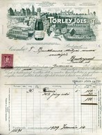 BUDAPEST  1929. Törley Pezsgőgyár  Fejléces, Céges Számla  /  Törley Champagne Factory Letterhead Corp. Bill - Non Classés