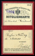 K.u.K. Militar Kasinowerein , Belépő  /  KuK Military Casino Entry Ticket - Non Classés