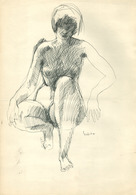 BARCSAY Jenő  Akt, Grafika 1967. 30*40 Cm  /  Jenő Barcsay Nude Graphics - Zonder Classificatie