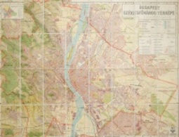 Budapest Székesfőváros Térképe. Budapest, 1935. M. Kir. Állami Térképészet. Színes Térképlap, Mérete: 90 X 69,5 Cm. Kora - Unclassified