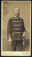 SZEGED 1890. Ca. Garay : Katona Portré  Cabinet Fotó  /  Soldier Portrait Cabinet Photo - Other & Unclassified
