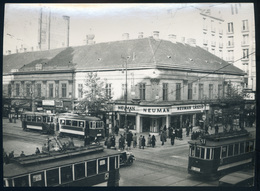 BUDAPEST 1925. Ca. Régi Fotó 53-as Villamos, üzletek 19*13 Cm - Autres & Non Classés