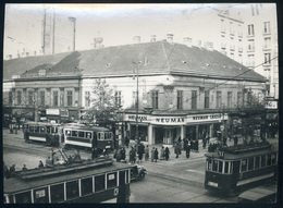 BUDAPEST 1925. Ca. Régi Fotó 53-as Villamos, üzletek 19*13 Cm - Other & Unclassified