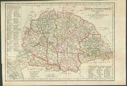 MAGYAR és ERDÉLYORSZÁG Földképe 1838. Szép Térkép  31*22 Cm  /  Map Of HUNGARY And TRANSYLVANIA - Unclassified