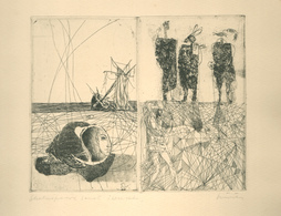 Würtz Ádám (1927 - 1995) : Shakespeare Szonett, Illusztráció Rézkarc, Szignált, 16 X 20  /  Shakespeare Sonnet Illustrat - Non Classés