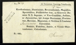 WARASDIN  1842. Dekoratív Ex Offo Levél, Tartalommal  /  Decorative Official Letter, Cont. - ...-1867 Voorfilatelie