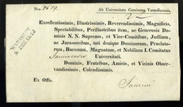 WARASDIN  1842. Dekoratív Ex Offo Levél, Tartalommal  /  Decorative Official Letter, Cont. - ...-1867 Prephilately