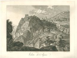 Gmelin, Wilhelm Friedrich (1760-1820): Veduta Di Arpino , Rézmetszet , Képméret 30*22 Cm  /  Copper Etching - Prenten & Gravure