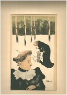 Ker-Xavier ROUSSEL  Training The Dog Or In The Snow 1893. Színes Litográfia Képméret:  32*19 Cm  /  Color Litho - Estampes & Gravures