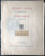 ARANY JÁNOS Hídavatás , Zichy Mihály Rajzaival 1897. Ráth Mór. Folio ( A Pergamen Borító 2 Részben)  /  JÁNOS ARANY Brid - Non Classés