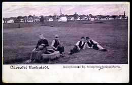 VASKÚT / KIRÁLYHELMECI Savanyú Forrás, Régi Képeslap  /  Mineral Spring Vintage Pic. P.card - Hongarije
